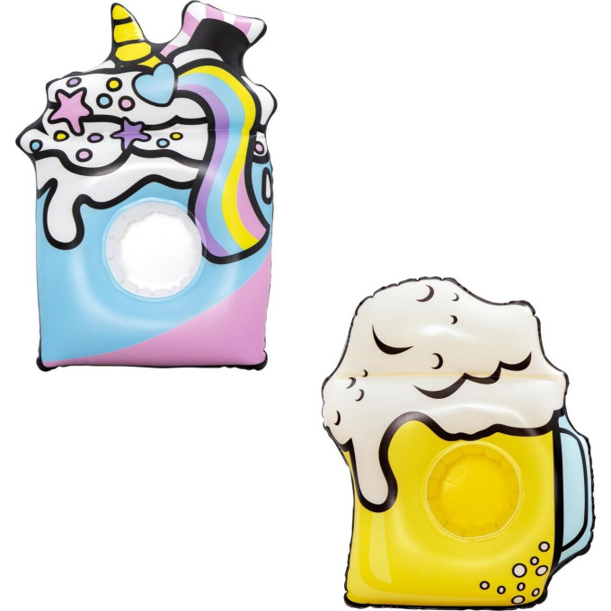 Надувной плавающий держатель для напитков BESTWAY ЛЕТО комплект из 3 шт, 2 вида 34132 BW